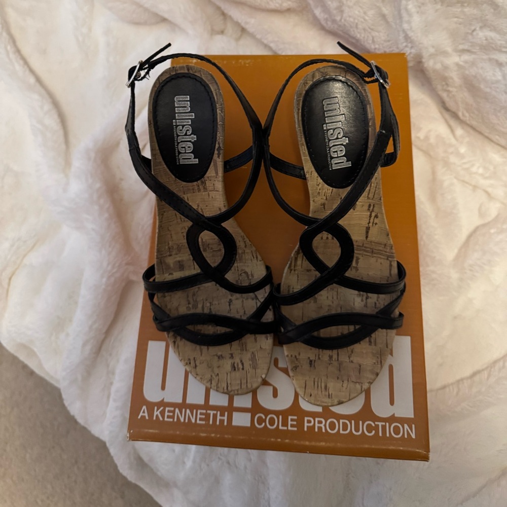 Wedge Sandel’s made by Unlisted A Kenneth Cole Product.